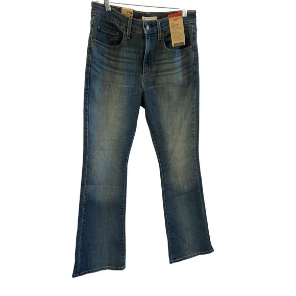 NWT. LEVIS 725 High Rise Bootcut Jeans Womens 31 x 30 Dark Wash Stretch Denim - Picture 1 of 7